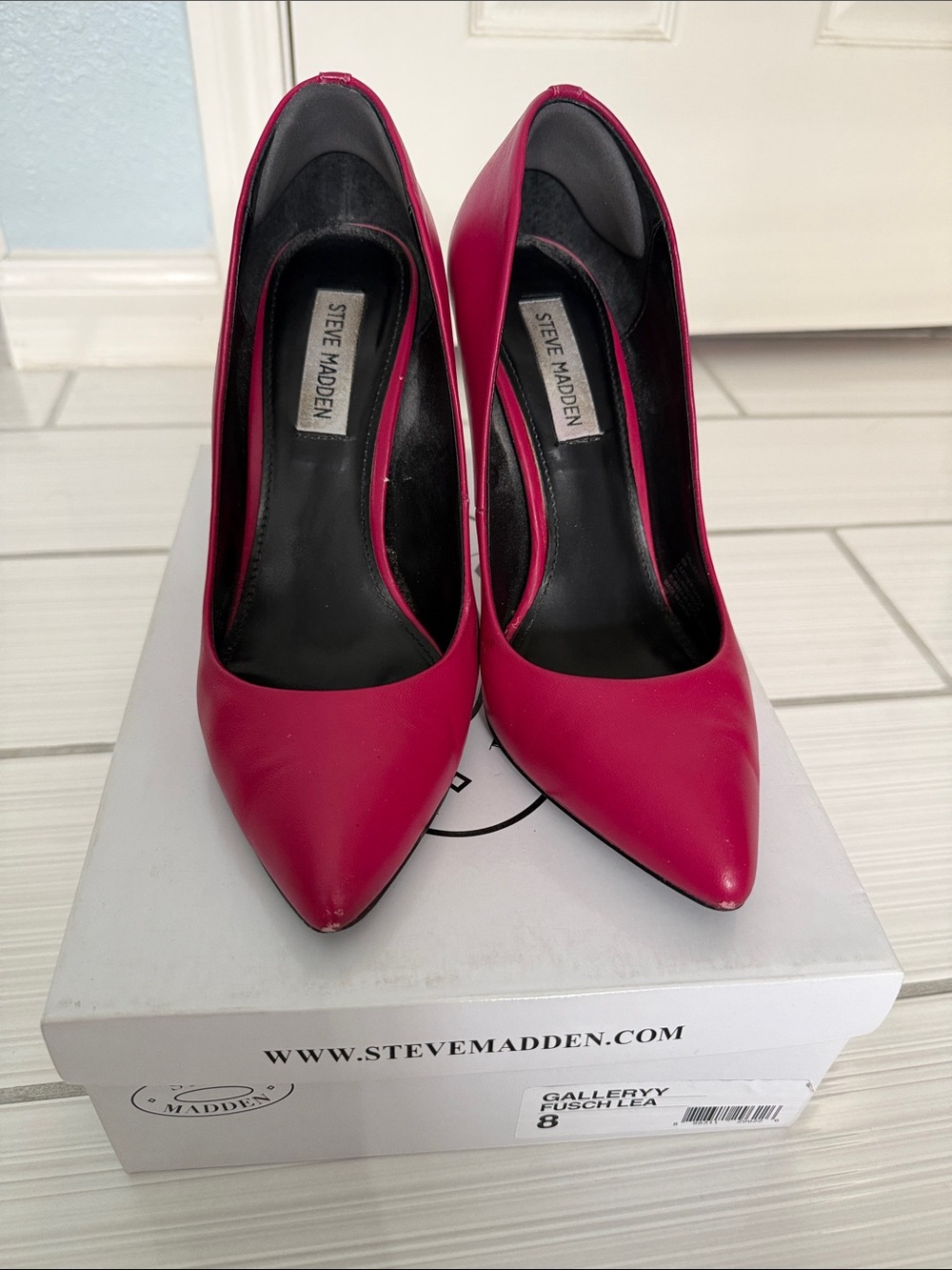 Steve Madden Fuchsia Pointed-Toe Pumps